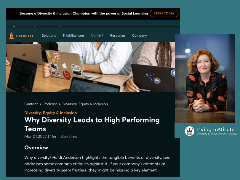 Screendump from Podcast: Why Diversity Leads to High Performing Teams