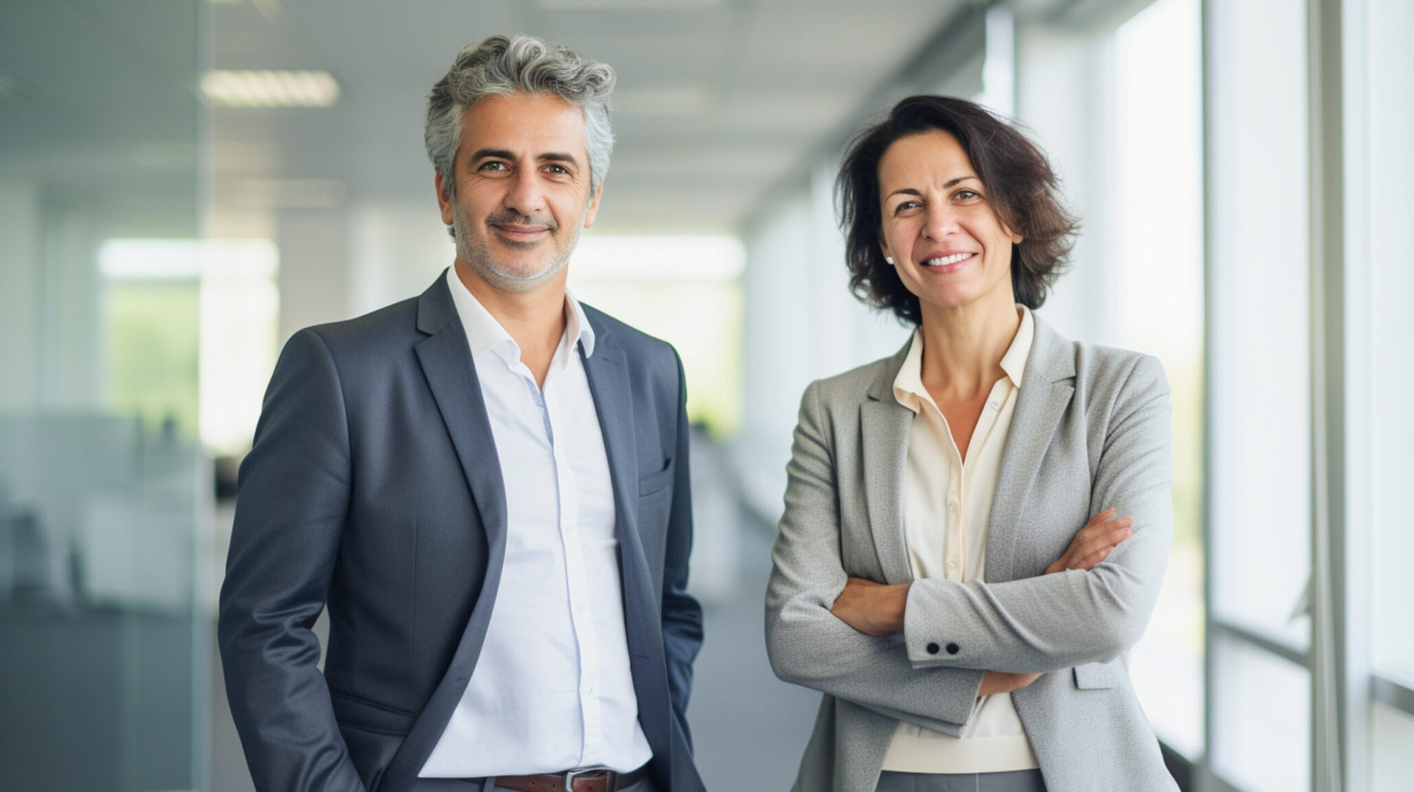 Male and female leaders